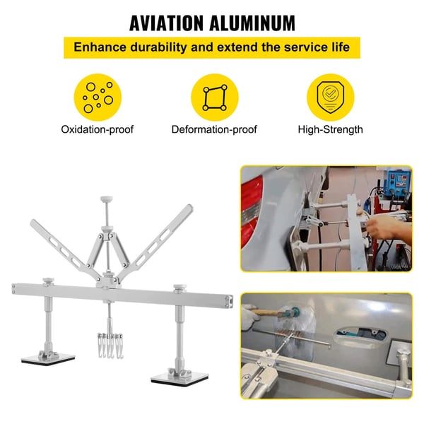 29,5 tums bucklig dragstång kit med dubbelarmsspak och justerbara fötter, genomtänkt design, ram i aluminiumlegering