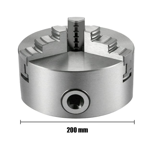 200mm 3-käfts självcentrerande svarvchuck för slipning, fräsning, svarvning, lätt att installera och lätt att använda