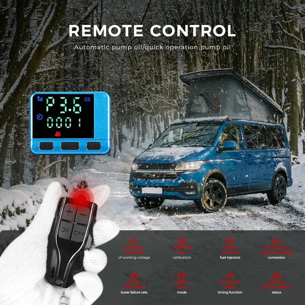 8KW 12V integrerad diesel rumsvärmare, bilvärmare, effektiv diesel parkeringsvärmare, snabb uppvärmning, låg ljudnivå