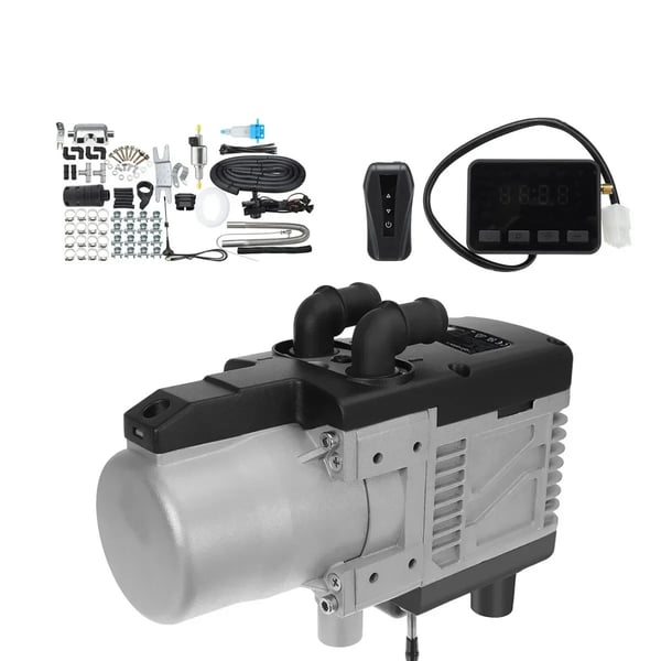 12V 5KW diesel/bensin parkeringsvärmare, vattenuppvärmd parkeringsvärmare, 2 arbetslägen, lågt ljud, lätt att installera