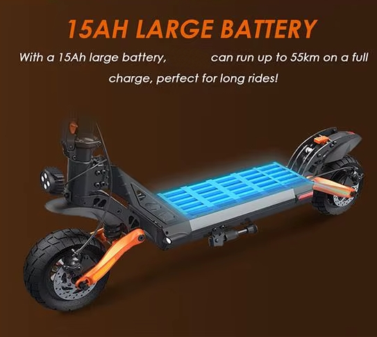 600W 48V 15Ah hopfällbar elsparkcykel med smart display, 45km/h 55km räckvidd elektrisk skoter, elskoter, 9" däck, hög säkerhet