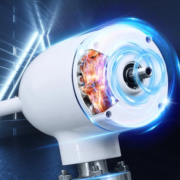 4000W 12V horisontell axel 3-bladig vindturbinggenerator med off grid system, hushållstyp vindkraftverk