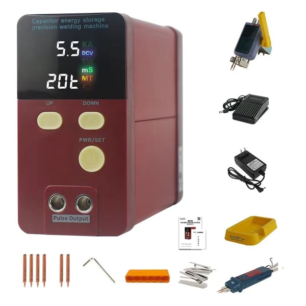 1800A 0,1-0,35 mm batterisvetsmaskin, energilagringspunktsvetsmaskin, ren nickelsvetsning, säker och enkel att använda