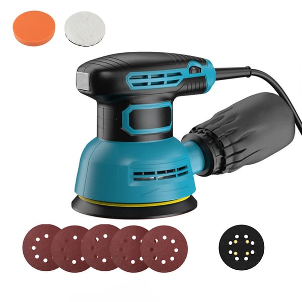 300W 12000 rpm 6-växlad elektrisk slipmaskin med 125 mm slipskiva, kompakt och kraftfull, kompletta tillbehör 300W 12000 rpm 6-växlad elektrisk slipmaskin med 125 mm slipskiva, kompakt och kraftfull, kompletta tillbehör