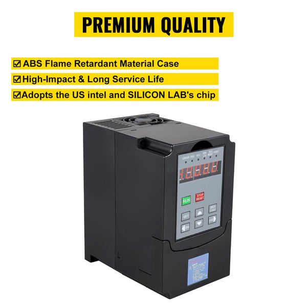 5,5KW omriktare med variabel frekvens, stabil prestanda, digital display, tyst drift, flera skydd