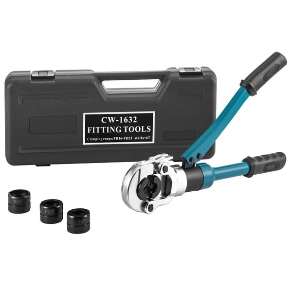 8 ton Ø16-32 mm professionellt integrerat TH hydrauliskt pressverktyg med 4 stansar, ergonomiskt handtag, lätt att använda 8 ton Ø16-32 mm professionellt integrerat TH hydrauliskt pressverktyg med 4 stansar, ergonomiskt handtag, lätt att använda
