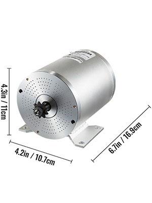 2000W 48V 4300RPM borstlös DC-motor med hastighetsregulator, dubbelriktad design, hög hastighet och lågt brus, bred applikation