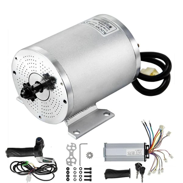4300 RPM 48V DC borstlös DC-motor med monteringsfäste och styrenhet,fram/bakåt