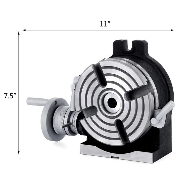 150MM 4-spår vertikal & horisontell roterande bord för fräsmaskin,hög precision
