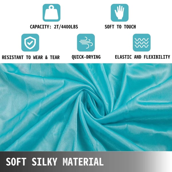 2,8x10m Aerial Yoga Swing Hammock Kit, Aerial Silk, lätt att installera och bära