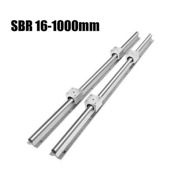 2st SBR16-1000mm linjära styrskenor, exakta och hållbara, lätta att installera, bred applikation