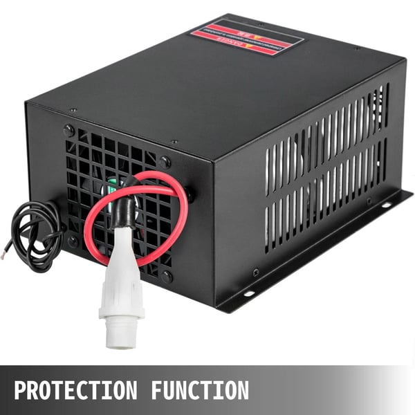 60W CO2-laserströmförsörjning med skyddsfunktion, hög prestanda, 2 sätt att justera lasereffekt, bra kompatibilitet, lätt att kontrollera