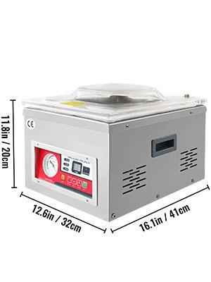 180W 6,5 cbm/h vakuumförseglare, uppgraderad värmestav, multifunktionell mikrodatorkontroll, genomtänkt design