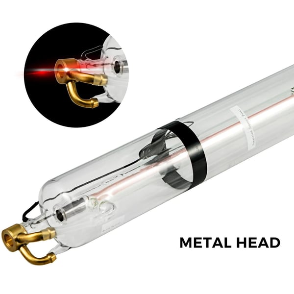 80W CO2-laserrör och laserströmförsörjningssats, TEMOO och snabbresponsläge, stark skärförmåga, enkel kontroll,med öppen kretsskydd,bra kompatibilitet