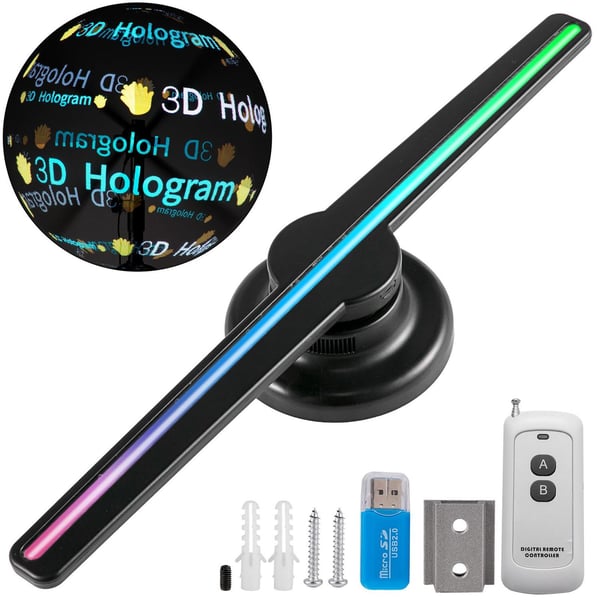 42cm 3D fläkt holografisk projektor med 224 HD LED-lamppärlor, realistisk 3D-effekt, flera kontrollmetoder, lätt att installera/använda 42cm 3D fläkt holografisk projektor med 224 HD LED-lamppärlor, realistisk 3D-effekt, flera kontrollmetoder, lätt att installera/använda