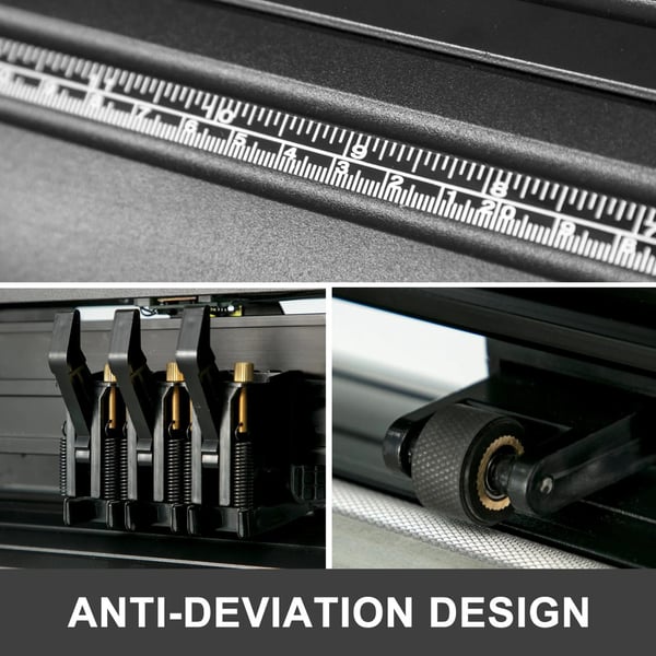 28 tum vinyl skärplotter, digital LCD-display, USB och COM-gränssnitt, högprecisionsdrift, stor skärbredd, justerbar hastighet/styrka