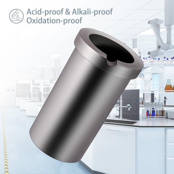 2 kg enkelring grafitdegel, 99,9% högren grafit, bra värmeledningsförmåga, 1300°C hög värmebeständighet, stabil prestanda, lätt att använda