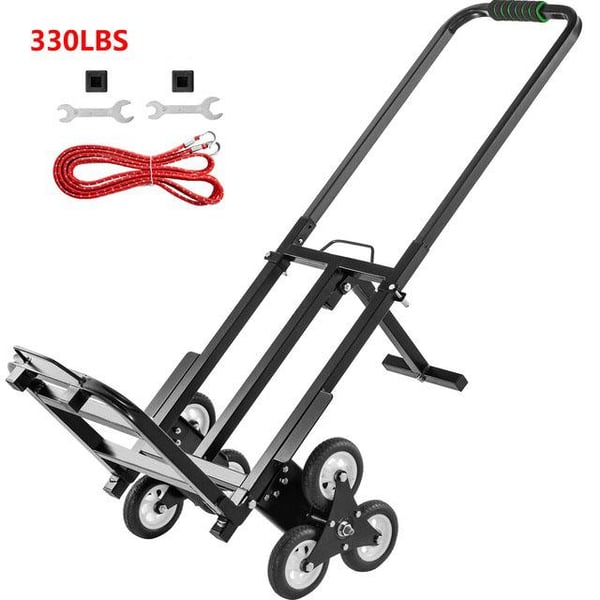 150kg last tung hopfällbar trappklättervagn, hållbar konstruktion, stabil drift, ergonomisk design, lätt att använda och förvara