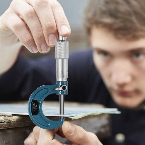 4st 0-4" 0,0001" noggrannhet professionell yttre mikrometersats med kalibreringsstandarder, slitstarkt material, lätt att använda, bred applikation