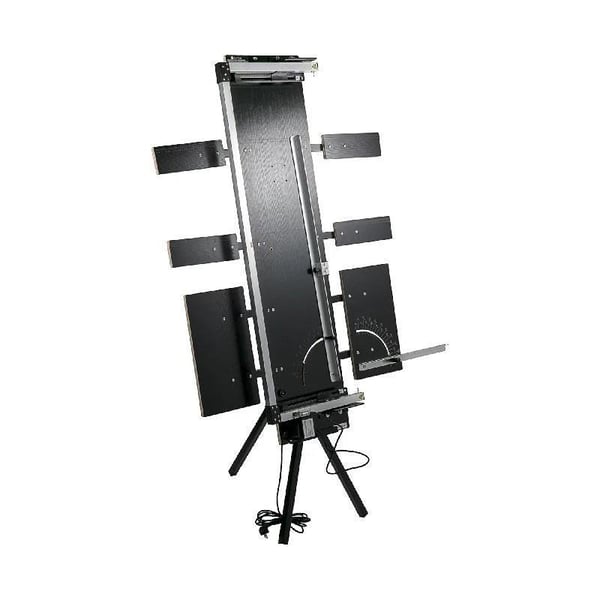200W 0-90° frigolit skärmaskin med stativ, horisontell och vertikal skärning, 42cm Max skärtjocklek, 127cm Max skärlängd , lasergraveringsteknik