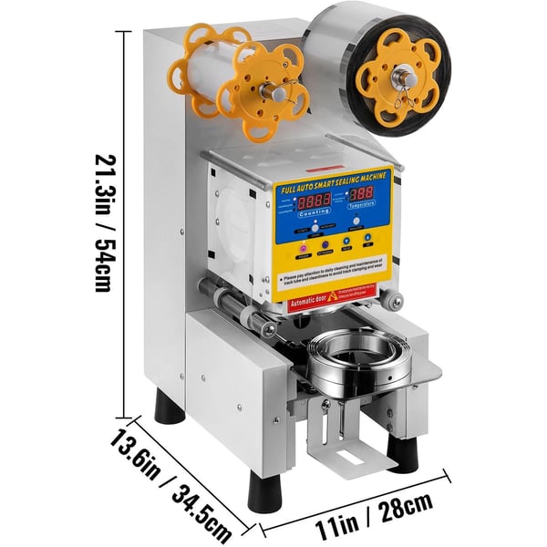 450W 400-600 koppar/h 90/95mm diameter Automatisk kopptätningsmaskin, intelligent kontroll, utmärkt tätning, effektiv och exakt