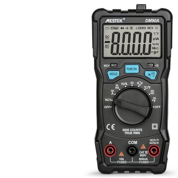 digital multimeter för allmänna ändamål, NCV 6000 räkningar, automatisk räckvidd