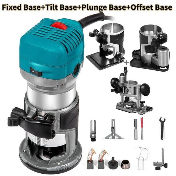 10 000-30 000 RPM elektrisk trätrimmer, 710 W kompakt elektrisk träskärare