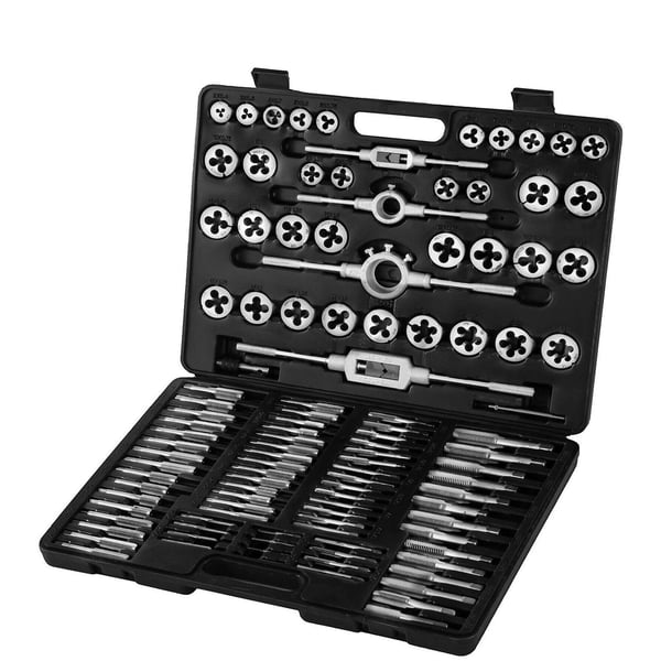 110st Tap and Die kit, volfram stålkonstruktion, hög effektivitet, för verktygsmaskiner precisionsmoduler 110st Tap and Die kit, volfram stålkonstruktion, hög effektivitet, för verktygsmaskiner precisionsmoduler