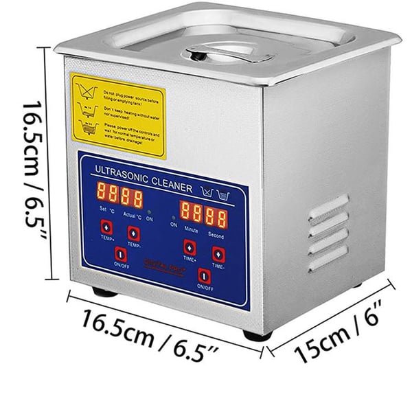 1,3L 40kHz 60W digital ultraljudsrengörare, djuprengöring, justerbar tid/temperatur, humaniserad design, bred applikation