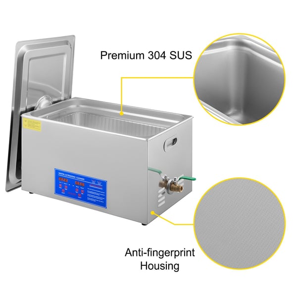 6L 40kHz 180W digital ultraljudsrengörare, djuprengöring, justerbar tid/temperatur, humaniserad design, bred applikation