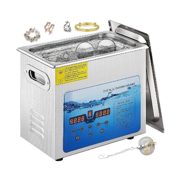 6L 180W 36-40KHz justerbar ultraljudsrengörare, LED-skärm, djup och skonsam rengöring, justerbar tid/temperatur, bred applikation