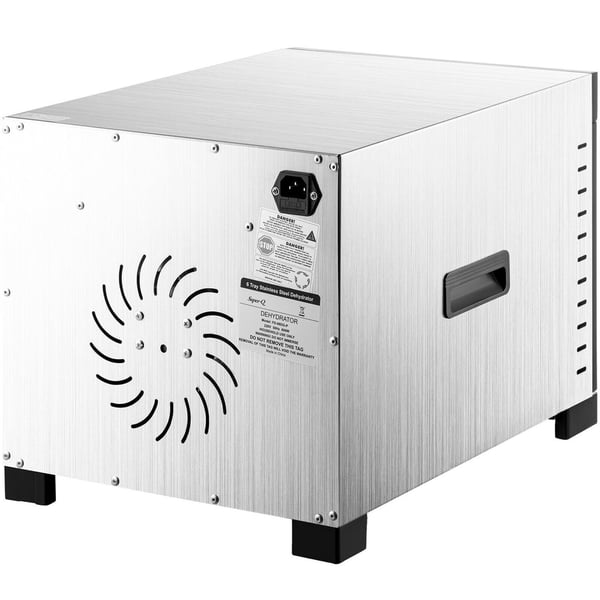 600W elektrisk mattorkarmaskin med 6 justerbara brickor, 360° varmluftscirkulation, digital pekskärm, humaniserad design, lätt att städa