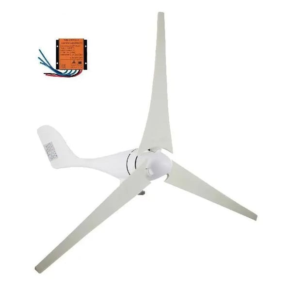 400W 12V 3-blads vindturbingenerator med laddningsregulator, högkvalitativa blad, kraftfull prestanda, lätt att installera, bred applikation