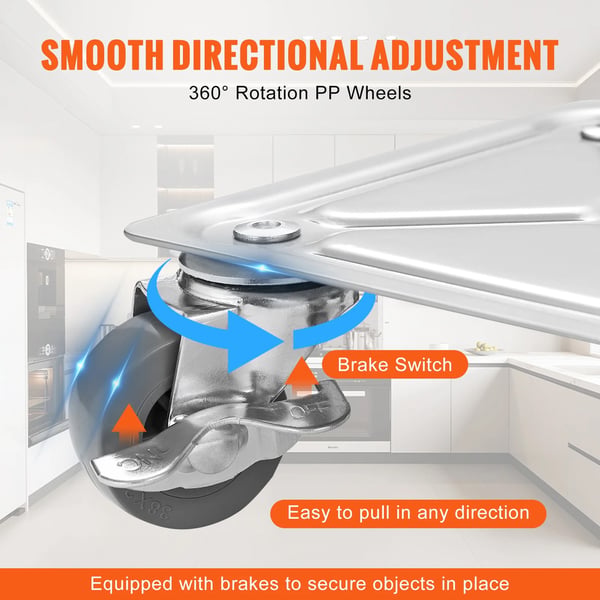 4st 1000 lbs lastkapacitet 360° roterande möbelflyttare kit, robust konstruktion, säker design, lätt att använda