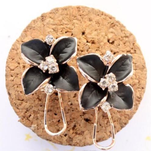 Øredobber topper studs koreansk stil blomst