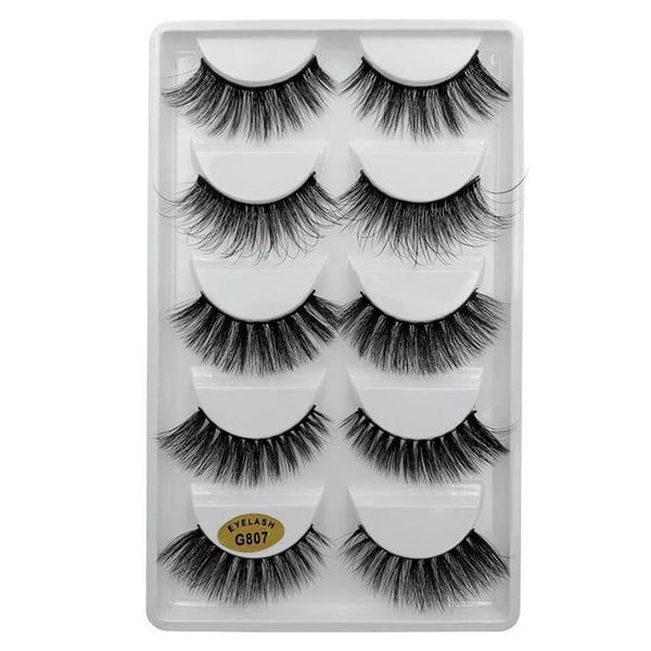 Irtoripset 5 para - 3D faux mink (G-807)