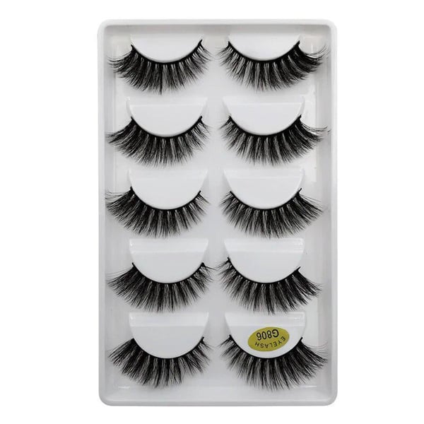 Irtoripset 5 para - 3D faux mink (G-806)