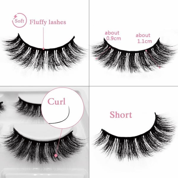 Irtoripset 5 para - 3D faux mink (G-600)