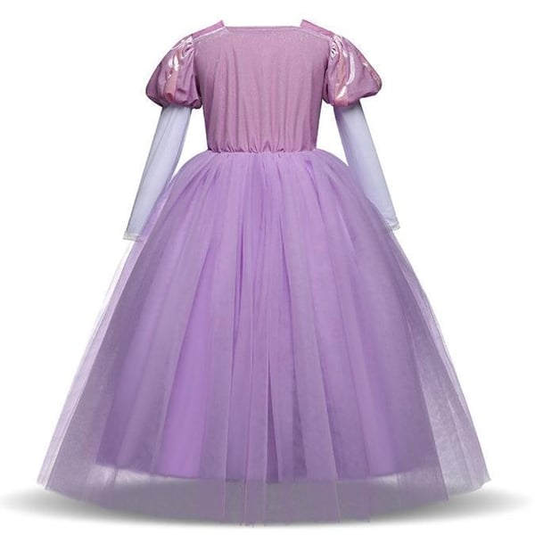 Prinsesse kjole Rapunzel Tangled kostume + 7 ekstra tilbehør