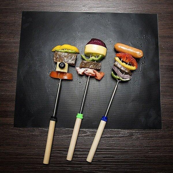 5-Pcs Barbecue grill & oven mat non stick reusable baking mat
