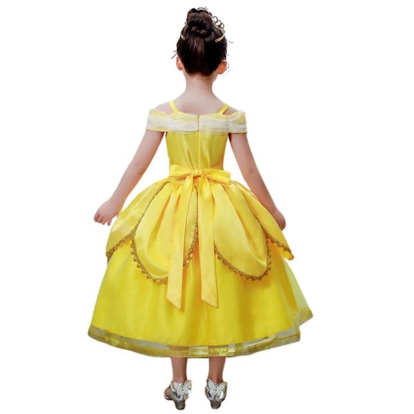 Prinsessa Belle mekko Kaunotar ja hirviö + 8 lisävarustetta