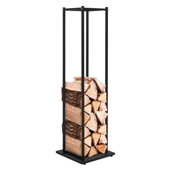 Brændereol 33x115x33 cm sort metal ML-design