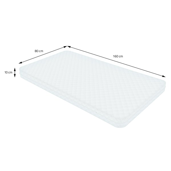 ML Design Pinnasänky 80x160 cm katolla ja linnoitetulla kehyksellä, valkoinen, talonpohja tytöille ja pojille, lasten talo kiinteästä mäntypuusta