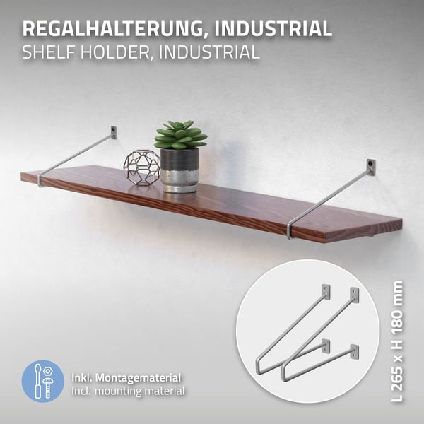 Hyldeholder hårnål 2 stk. 26,5x18x2,3 cm industrielt metal ML-design