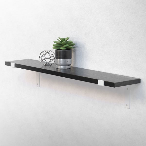 Hyldeknægt 2 stk. 20x4x14,5 cm hvid metal 5 mm hul ML design
