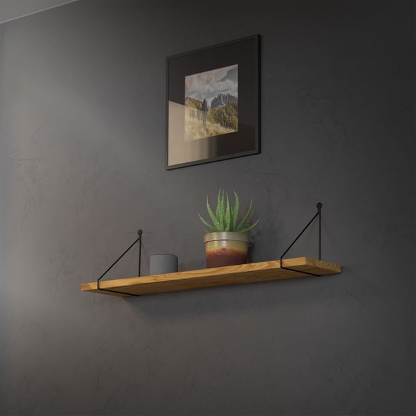Hyldeknægt trekant 2 stk. 20x25 cm sort metal ML-design