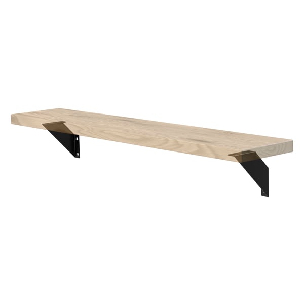 Hyllyteline kolmio 2 kpl 10x10x3 cm musta metalli ML-Design