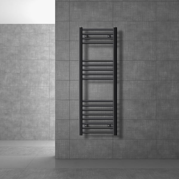 Badeværelsesradiator Radiator Sahara håndklædevarmer med sidetilslutning antracit 40x120cm