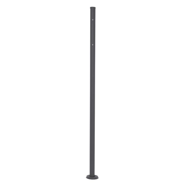 Standerbrevkasse med avisrum 36x31,5x11,5 cm antracit rustfrit stål ML-design
