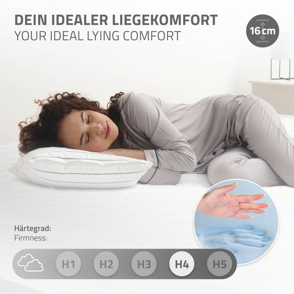 ML-Design metalseng 90x200 cm på stålramme med madras H:16cm, lamelbund, sort, metalsengeramme, robust, seng til børne-, teenage- og voksenværelse,